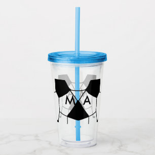 Simple monogram add your name letter man minimal t acrylic tumbler