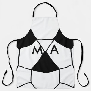 Simple monogram add your name letter man minimal t apron