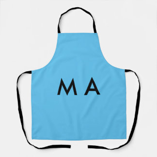 Simple monogram add your name letter man minimal t apron