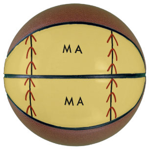 Simple monogram add your name letter man minimal t basketball