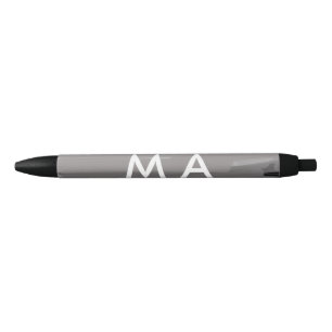 Simple monogram add your name letter man minimal t black ink pen