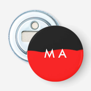 Simple monogram add your name letter man minimal t bottle opener
