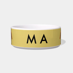 Simple monogram add your name letter man minimal t bowl