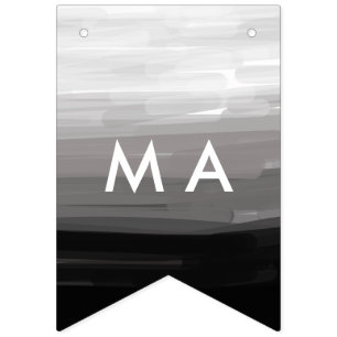 Simple monogram add your name letter man minimal t bunting 