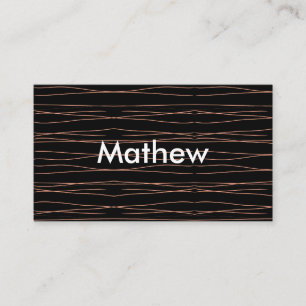Simple monogram add your name letter man minimal t business card