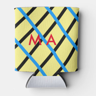 Simple monogram add your name letter man minimal t can cooler