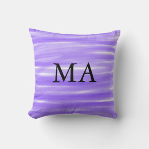 Simple monogram add your name letter man minimal t cushion