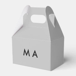 Simple monogram add your name letter man minimal t favour box