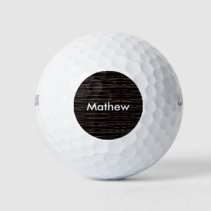 Simple monogram add your name letter man minimal t golf balls