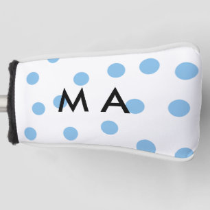 Simple monogram add your name letter man minimal t golf head cover