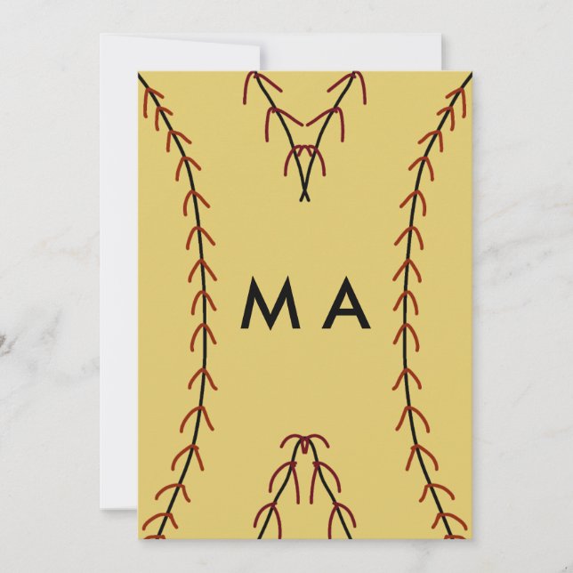 Simple monogram add your name letter man minimal t holiday card (Front)