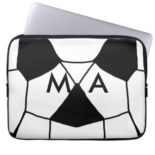 Simple monogram add your name letter man minimal t laptop sleeve