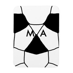 Simple monogram add your name letter man minimal t magnet