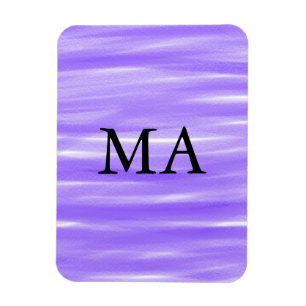 Simple monogram add your name letter man minimal t magnet