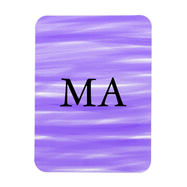 Simple monogram add your name letter man minimal t magnet (Vertical)