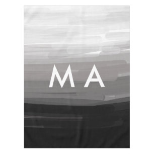 Simple monogram add your name letter man minimal t tablecloth