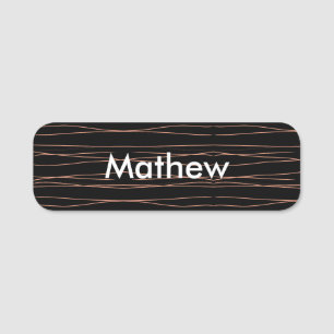Simple monogram add your name letter man minimal t tag