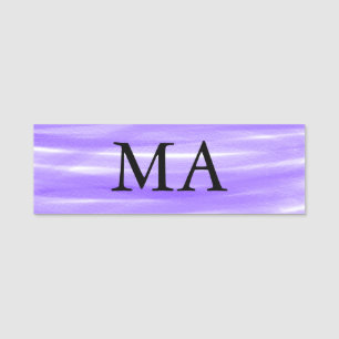 Simple monogram add your name letter man minimal t tag