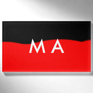 Simple monogram add your name letter man minimal t tag