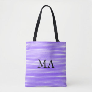 Simple monogram add your name letter man minimal t tote bag