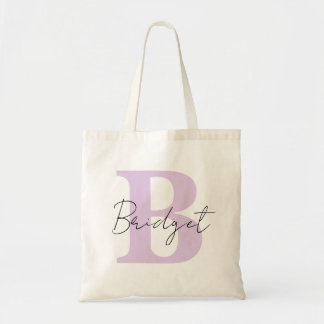 Simple Monogram and Name Modern Calligraphy  Tote Bag