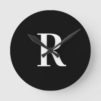 Simple Monogram Black and White
