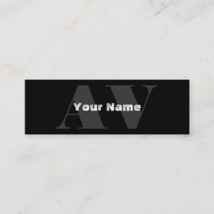 Simple Monogram Business Cards