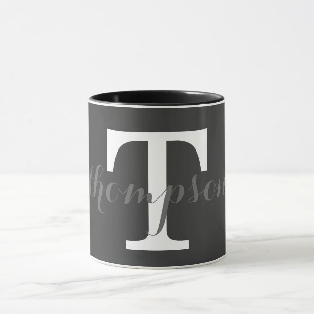 Simple Monogram Design Mug (Center)