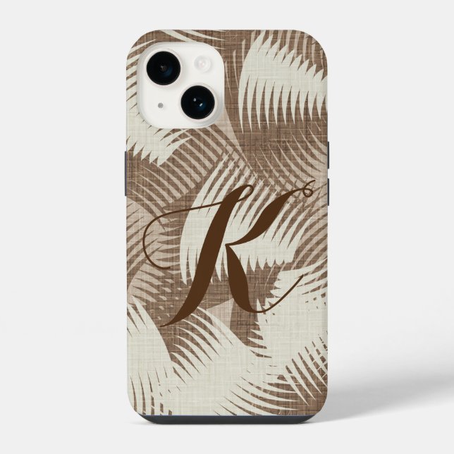 Simple Monogram Elegant Boho Phone Case (Back)
