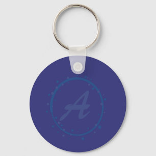Simple monogram keychain