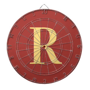 Simple Monogram Modern Dartboard