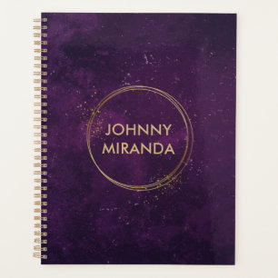Simple Monogram Name month and Week to View Planner