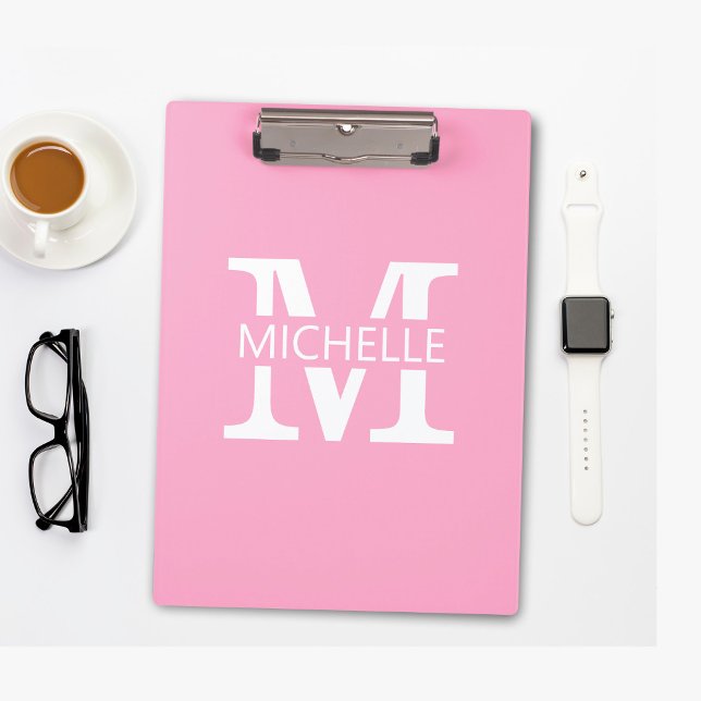 Simple Monogram Name with Initial Clipboard (Creator Uploaded)