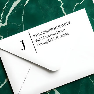 Simple Monogram Personalised Self-inking Stamp