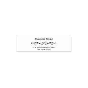 Simple Monogram Return Label Self-inking Stamp