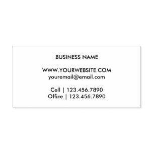 Simple Monogram Return Label Self-inking Stamp