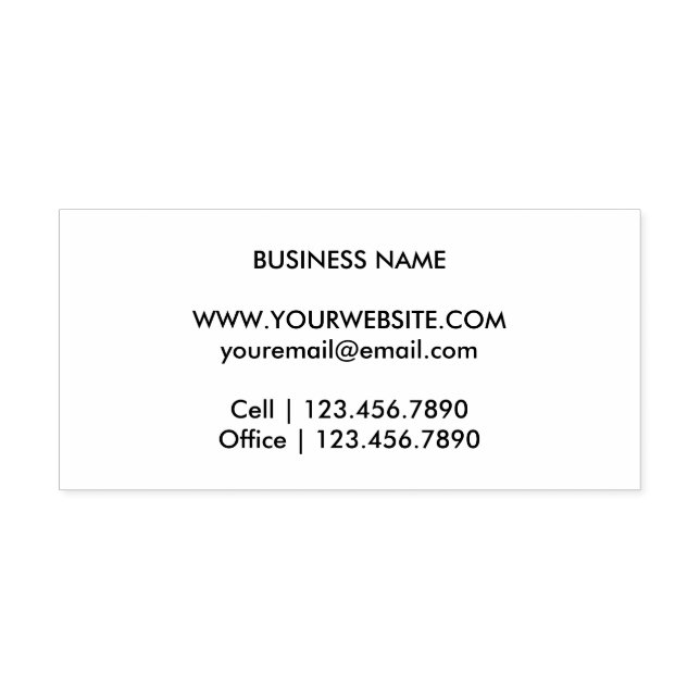 Simple Monogram Return Label Self-inking Stamp (Design)