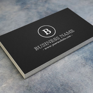 Simple Monogram Wine Guide Business Card