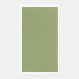 Simple Mossy Green No Typography Napkin