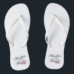 Simple Mother of the Bride Wedding | Flip Flops<br><div class="desc">For further customisation, please click the "Customise" button and use our design tool to modify this template. If the options are available, you may change text and image by simply clicking on "Edit/Remove Text or Image Here" and add your own. If you wish to have this design added to a...</div>
