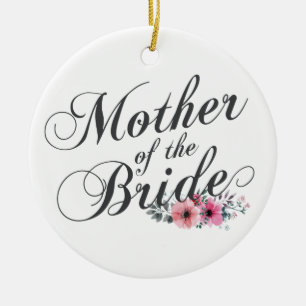 Simple Mother of the Bride Wedding Ornament