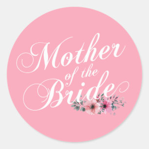 Simple Mother of the Bride Wedding   Sticker