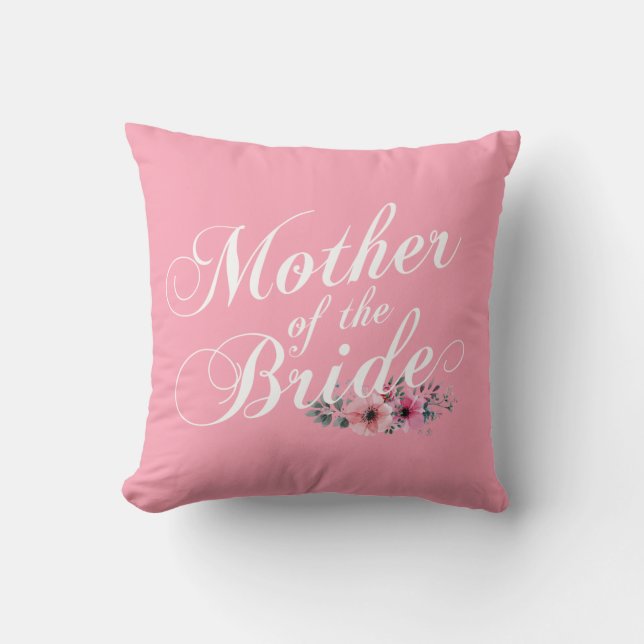 Simple Mother of the Bride Wedding | Throw Pillow (Front)
