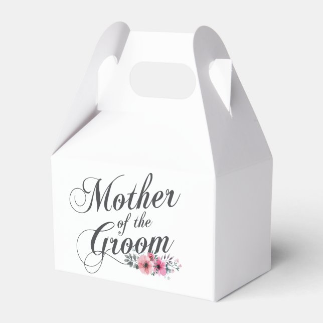 Simple Mother of the Groom Wedding | Favour box (Front Side)