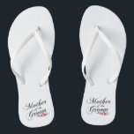 Simple Mother of the Groom Wedding | Flip Flops<br><div class="desc">For further customisation, please click the "Customise" button and use our design tool to modify this template. If the options are available, you may change text and image by simply clicking on "Edit/Remove Text or Image Here" and add your own. If you wish to have this design added to a...</div>