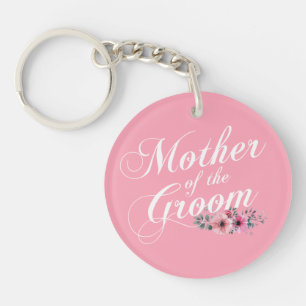 Simple Mother of the Groom Wedding   Keychain