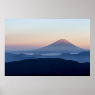 Simple Mount Fuji, Japan Art   Poster