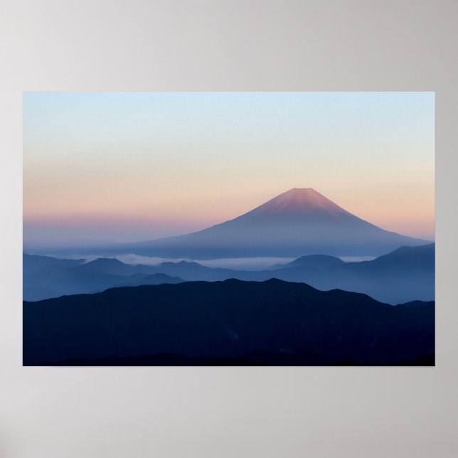 Simple Mount Fuji, Japan Art | Poster (Front)