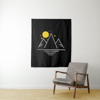 Simple mountains with sun