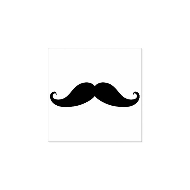 Simple Moustache Rubber Stamp (Imprint)